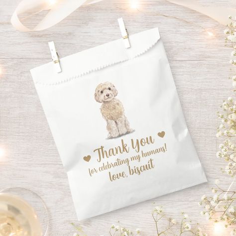 Dog Treat Wedding Favor Bag Dog Treat Wedding, Wedding Treat Bags, Dog Treat Bags, Doggie Bag, Wedding Favor Gift Bags, Wedding Treats, Favor Ideas, Wedding Favor Bags, Dog Bag