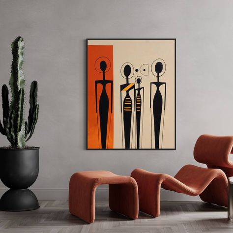 Abstract Africana Painting by Yana Volf | Saatchi Art Abstract Family Painting, African Abstract Art, Artist Lifestyle, African Paintings, Contemporary African Art, African Art Paintings, Modern Art Paintings Abstract, Family Painting, Afrocentric Art