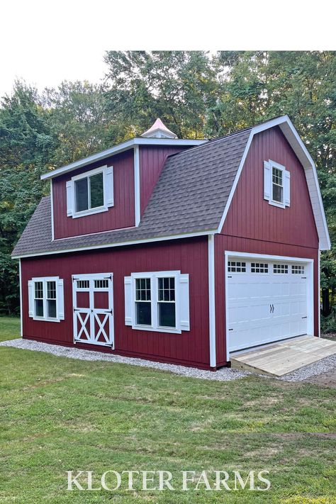 A prefab garage will make the setup and delivery a breeze. This begs the question, what is a prefab garage and what makes it different? Garage Addition With Master Suite Above, Pool Shed Interior, Prefab Garage Kits, Shed Interior Design Ideas, Prefab Cottages, Prefab Garages, Pool Shed, Shed Interior, Garage Addition