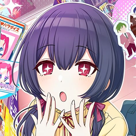 1/2 Idol Master Matching Icons, Anime Sleeping Poses Couple, Matching Cutecore Pfps, Matching 4 Pfp, Chiyoko Sonoda, Kawaii Matching Pfp, Rinze Morino, Kawaii Matching, Color Songs