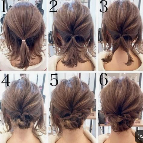 Easy Updos For Medium Hair, Easy Hair Updos, Up Dos For Medium Hair, Medium Short Hair, Girl Braids, Summer Hairstyles For Medium Hair, Peinados Fáciles Para Cabello Corto, Short Wedding Hair, Penteado Cabelo Curto