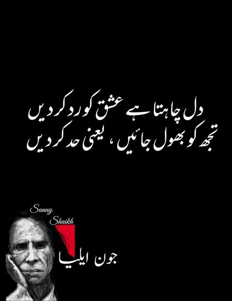 Joun Elia Poetry In Urdu, John Elia Poetry In Urdu, Poetry John Elia, Poetry Dp, Jaun Eliya, Poetry In English, Mohsin Naqvi Poetry, Urdu Poetry Ghalib, John Elia Poetry