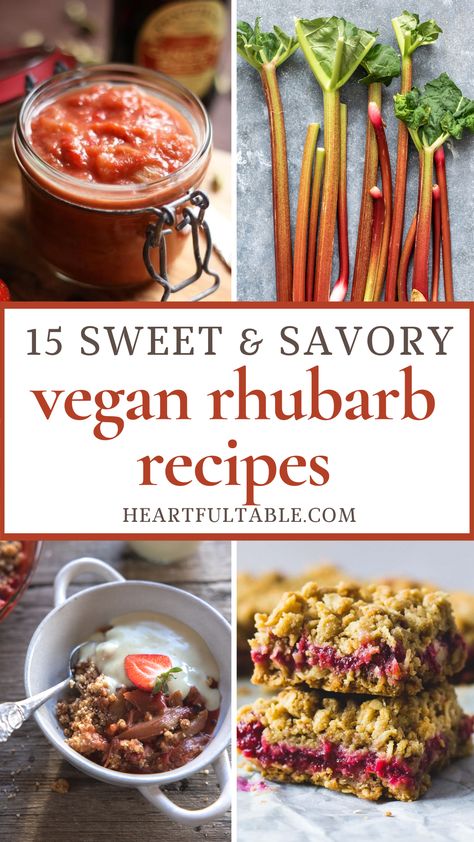 15 Vegan Rhubarb Recipes That Will WOW Your Taste Buds Vegan Rhubarb Bread, Vegan Rhubarb Muffins, Rhubarb Recipes Vegan, Rhubarb Vegan Recipes, Vegan Rhubarb Recipes, Rhubarb Vegan, Healthy Rhubarb Recipes, Vegan Rhubarb, Rhubarb Coffee Cakes