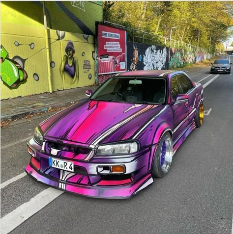 Cool Car Paint Jobs, Itasha Cars, Cartoon Furniture, Vinyl Wrap Colors, Honda Accord Custom, Nissan Gtr R34, Biker Photography, Car Paint Jobs, Cool Car Accessories