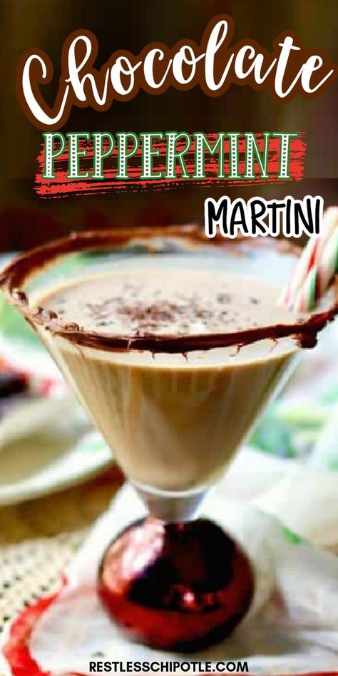 Christmas Drinks For Adults, Peppermint Espresso Martini, Chocolate Peppermint Martini, Peppermint Martini Recipe, Easy Christmas Cocktails, Grinch Punch, Christmas Cocktails Easy, Christmas Drinks Alcohol Recipes, Peppermint Martini