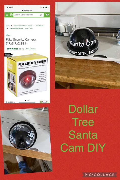 Diy Santa Cam, Circuit Crafts, Santa Cam, Decor Business, Diy Santa, Elf Fun, Dollar Tree Finds, Diy Dollar Store Crafts, General Crafts