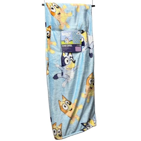 Brand New Bluey Plush Throw 50” X 70” Bluey & Bingo Print Smoke Free; Pet Free Bluey Gift Ideas, Bluey Blanket, Bluey Plush, Minnie Mouse Blanket, Bluey Stuff, Ariel Hair, Cartoon Dogs, Silk Blanket, Fav Products