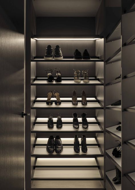 Shoe Goals, Shoe Rack Closet, The Local Project, Rack Design, Contemporary Luxury, Dressing Room Design, Timber Flooring, Wardrobe Design, Contemporary Bedroom