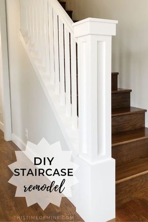 Stair Upgrade, Stair Bannisters, Update Stairs, Stair Update, Stairs Makeover Design, Railing Makeover, Diy Stairs Makeover, Redo Stairs, Stair Railing Makeover