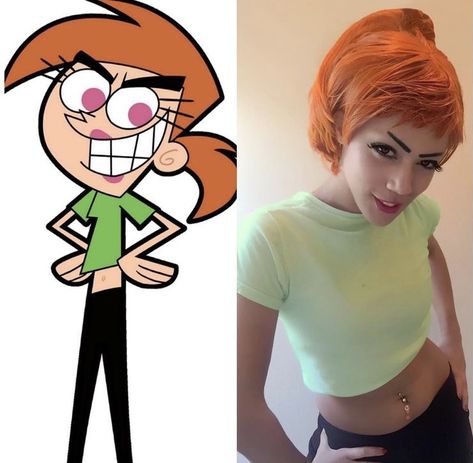 Orange Hair Costumes, Ginger Hair Costume Ideas, Cartoon Character Halloween Costumes, Redhead Cartoon Characters, Easy Cosplay Costumes, Cartoon Halloween Costumes, Red Hair Cartoon, Character Halloween Costumes, Cartoon Ideas