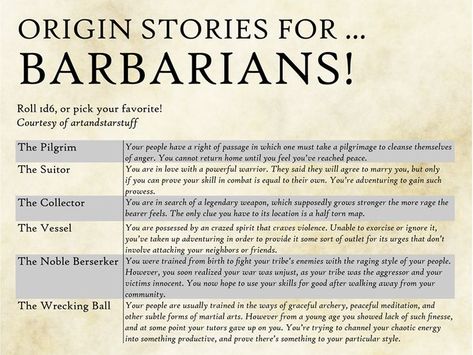 Barbarian Dnd, Dnd Stories, D D Classes, Dungeon Master's Guide, Dnd Classes, D D Character Ideas, Dnd Funny, Dungeons And Dragons Classes, Writing Fantasy