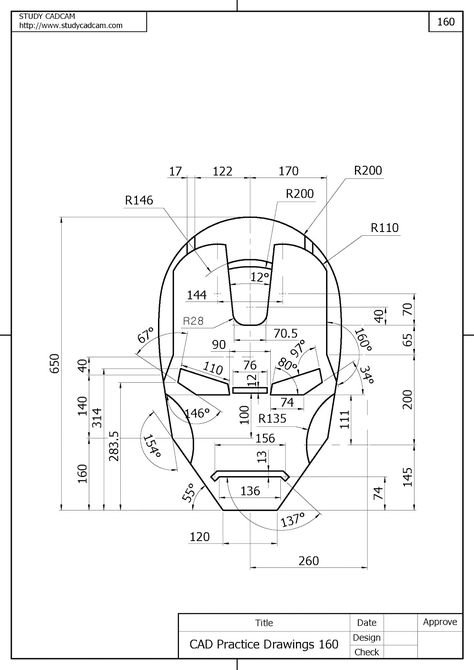 Iron man Autocad Isometric Drawing, Autocad Tutorial, Interesting Drawings, Mechanical Engineering Design, Isometric Drawing, Graphisches Design, Geometric Drawing, Drawing Exercises, 3d Drawings