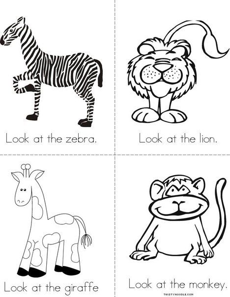 The Zoo Mini Book from TwistyNoodle.com Zoo Worksheets Preschool Free Printable, Going To The Zoo Activities, Zoo Vocabulary Preschool, Zoo Animals Preschool Activities, Dear Zoo Activities, Zoo Activities Preschool, Zoo Animal Books For Preschool, Zoo Animals Preschool, Preschool Friendship