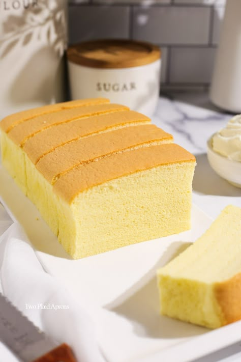 Castella Cake Recipe, Castella Cake, Baking Spices, Cake Sandwich, Asian Cake, Resipi Kek, Square Cake Pans, Custard Cake, Sponge Cake Recipes