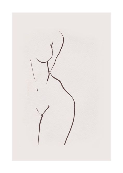 Female Silhouette Line Art, Minimal Body Art, Nude Line Drawings, Line Art For Men, Female Sillouhette, Sillouhette Tattoo, Sketch Woman Body Draw, Siluette Woman Drawing, Womans Body Line Art