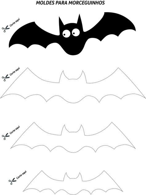 Molde de Morcego Grátis para Imprimir: Perfeitos para EVA e Feltro Moldes Halloween, Halloween Office, Cute Halloween Decorations, Halloween Decorations For Kids, Halloween Ghost Decorations, Homemade Halloween Decorations, Halloween Templates, Fun Halloween Crafts, Easy Halloween Decorations