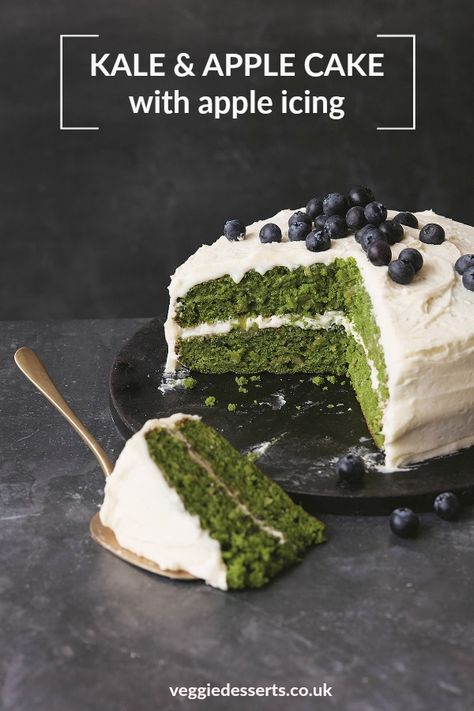 Unusual Birthday Cakes, Vegetable Cake, Baking Cookbooks, Green Cake, Healthy Cake, Apple Cake, Vegan Cake, Healthy Baking, Healthy Dessert