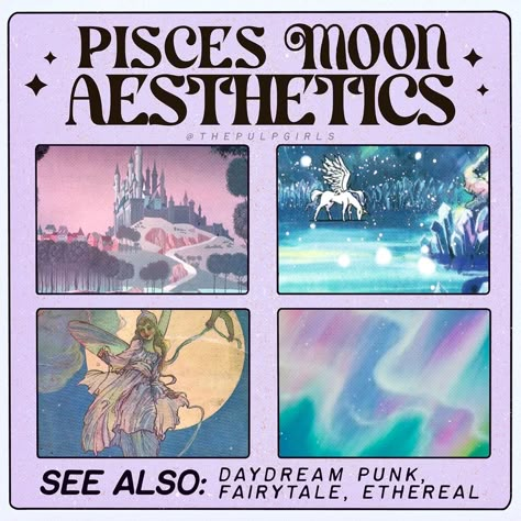 Pisces Moon Aesthetic, Sun Rising Moon, Zodiac Instagram, Pisces Moon Sign, Pisces Core, Sun In Libra, Cat Merch, Taurus Sun, Zodiac Aesthetic