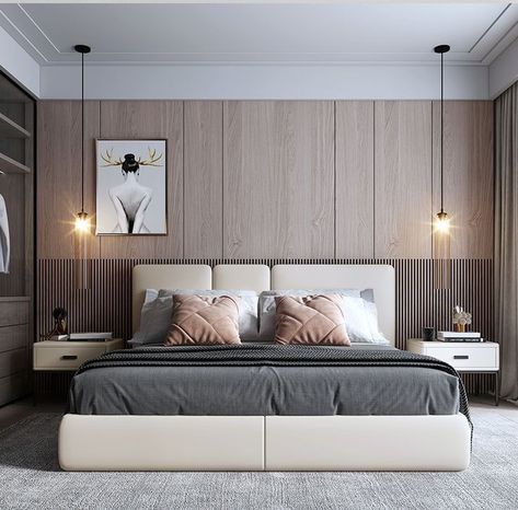 Modern Bedroom Colors, Bedroom Color Combination, Casa Country, Hotel Room Design, Sofa Set Designs, Bedroom Bed Design, Bed Furniture Design, Style Loft, Elegant Bedroom