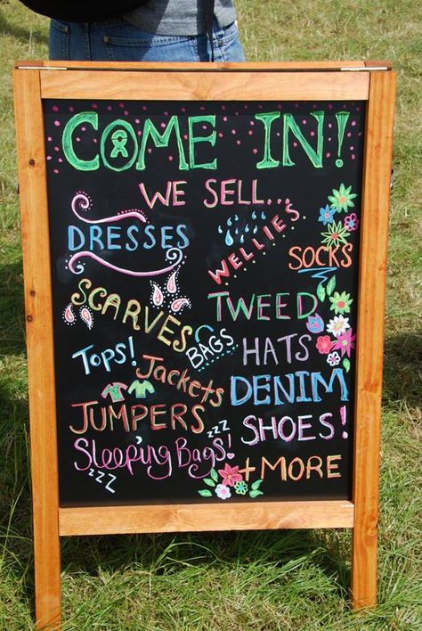 Business Board Ideas, Shop Local Sign, Business Chalkboard, Boutique Signs, Sidewalk Chalkboard Sign, Chalk Art Signs, Shop Merchandising, 2024 Sign, Chalk Signs