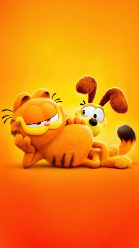 #wallpaper #cartoon #desenhoanimado Garfield Phone Wallpaper, Garfield Wallpaper Aesthetic, Garfield Wallpaper Iphone Aesthetic, Garfield Background, Odie Garfield Wallpaper, Garfield Movie, Garfield 2024, The Garfield Movie, Cartoon Wallpaper Garfield