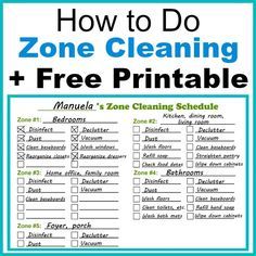 Zone Cleaning Schedule, Daily Cleaning Routine, Zone Cleaning, Clean Baking Pans, Cleaning Schedule Printable, Cleaning Painted Walls, Routine Tips, Glass Cooktop, Deep Cleaning Tips