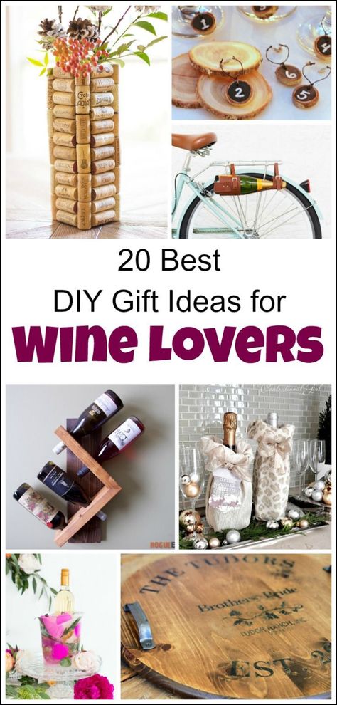 Looking for creative and unique DIY gift ideas for wine lovers? These gorgeous and creative DIY projects make the perfect wine lover gift. If you or your loved one is a wine lover you will certainly find the perfect wine lovers gifts in this collection. via @justthewoods Wine Gifts Diy, Wine Gadgets, Different Types Of Wine, Wine Corkscrew, Holiday Gift List, Wine Gift Baskets, Wine Baskets, Wine Drinkers, Unique Diy Gifts