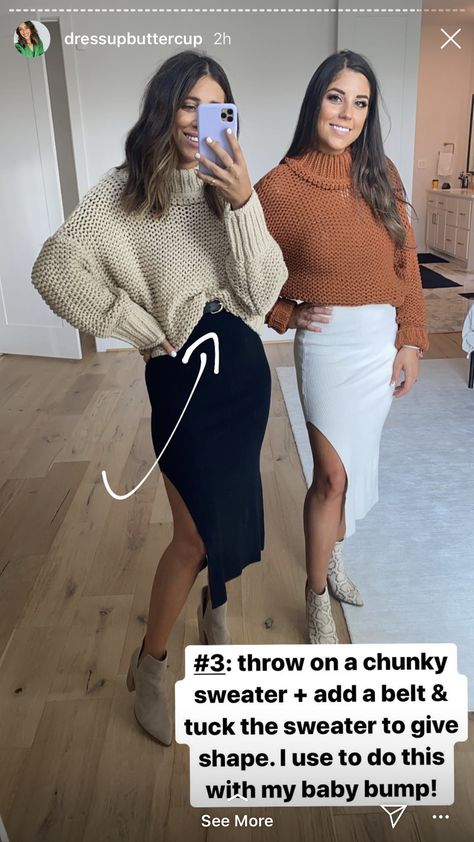 Skirt With Sweater Outfit, Pencil Skirt Fall, Sweater Skirt Outfit, Pencil Dress Outfit, Girly Style Outfits, Skirt Outfits Fall, Pencil Skirt Outfits, Pregnancy Outfits, Skirt Outfit