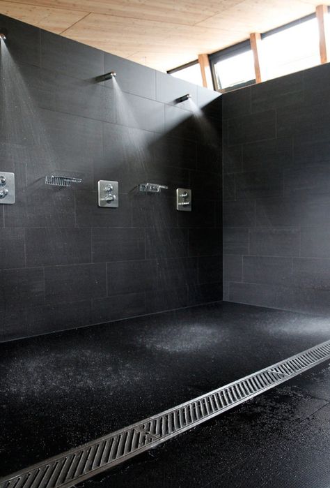 Shower Locker Room, Public Shower Room Design, Gym Shower Room, Public Shower Room, Gym Changing Room, Locker Room Bathroom, Locker Room Shower, Pole Barn Ideas, Public Shower