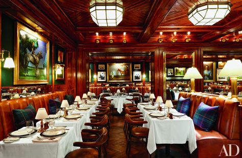 These stunning spaces from the West Village to Harlem are a feast for the eyes Polo Bar, Manhattan Restaurants, Bar In Casa, Enchanted Home, City Restaurants, Restaurant New York, Nyc Restaurants, Rustic Wall Decor, Architectural Digest