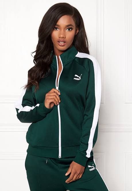 Bubbleroom PUMA Classics T7 Track Jacket 030 Green - Bubbleroom Track Jacket, Track Jackets, The North Face, Track, Green