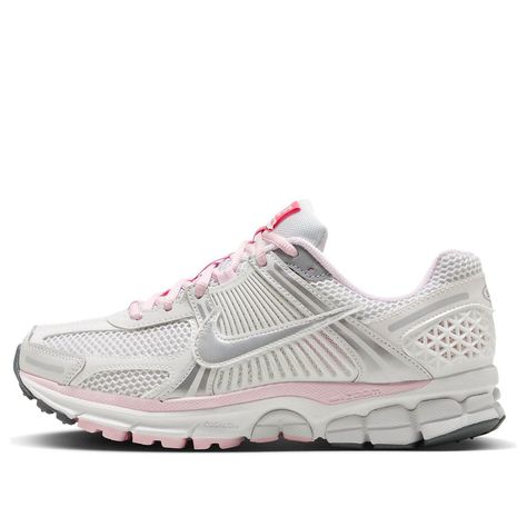 Shop (WMNS) Nike Air Zoom Vomero 5 '520 Pack White Pink' FN3695-001 at KICKS CREW — your go-to for authentic, stylish sneakers. Whether for fashion, performance, or collection, find your perfect pair with us. Pink And White Shoes, Nike Shoe, Shoes Pink, Cute Running Shoes, Nike Vomero, Pink Nike Shoes, Kicks Shoes, Pink Nikes, Pretty Shoes Sneakers