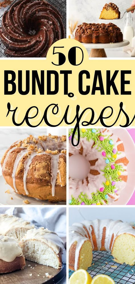 Easy Bundt Cake Recipes Xmas Cake Recipes, Easy Bundt Cake Recipes, Bundt Pan Recipes, Bundt Recipes, Easy Bundt Cake, Bundt Cake Recipes, Birthday Cake Decorating Ideas, Stunning Cakes, Flavor Combinations