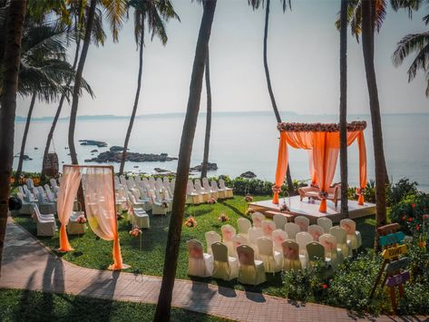 Goa Wedding Resorts | Beach Wedding in Goa | Wedding & Events Goa Destination Wedding, Goa Beach Wedding Indian, Tamil Beach Wedding, Beach Wedding Decorations Indian, Goa Beach Wedding, Coconut Wedding, Indian Beach Wedding, Outdoor Beach Wedding, Wedding Resorts