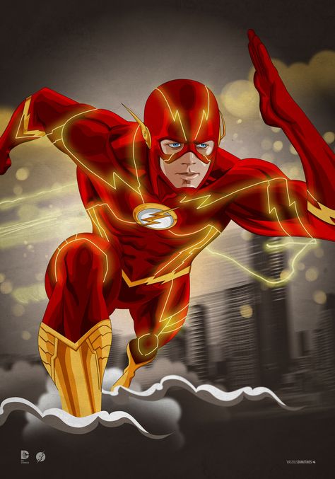 Flash Comic Book, Dc Speedsters, Flash Drawing, Flash Dc Comics, Flash Comics, Flash Barry Allen, Reverse Flash, Flash Tv Series, Kid Flash