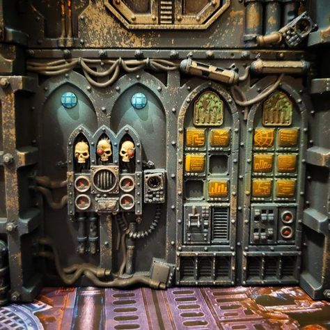 Warhammer 40k Scenery, Apocalypse Scenery, Gallowdark Terrain, 40k Diorama, Miniature Builds, 40k Scenery, Necromunda Terrain, Space Hulk, Warhammer Terrain