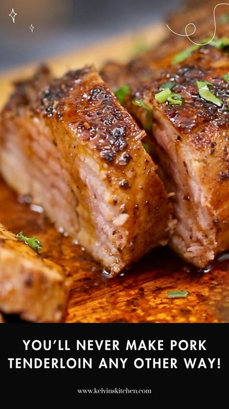 Today, I am sharing my delicious and easy roasted pork tenderloin recipe with you. This dish is perfect for a special occasion or a weekend dinner with the family. The key to this recipe is the flavorful spice rub, which adds depth and complexity to the pork. I start by mixing together kosher salt, black pepper, smoked paprika, Italian seasoning, garlic powder, ground coriander, and dried rosemary. This mixture creates a mouthwatering aroma that will make your taste buds dance. Best Roasted Pork Tenderloin, Over Roasted Pork Tenderloin, Roast Pork Loin Recipes, Best Baked Pork Tenderloin Recipe, Pork Tenderloin Recipes Rosemary Garlic, Loin Pork Roast Recipes, Pork Loin Seasoning Recipes, Seasoning Pork Tenderloin, Pepper Jelly Pork Tenderloin