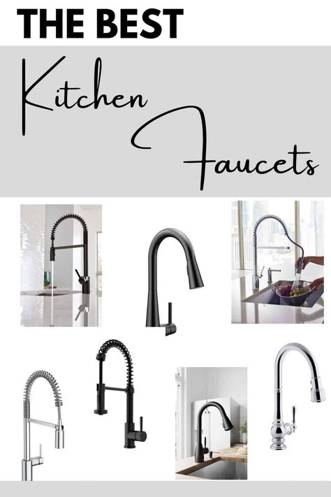 Modern Farmhouse Kitchen Faucet, Farmhouse Faucet, Best Kitchen Faucets, Modern Kitchen Faucet, Kitchen Farmhouse Decor, Kitchen Updates, Kitchen Sink Design, Cabinet Paint, Stainless Kitchen