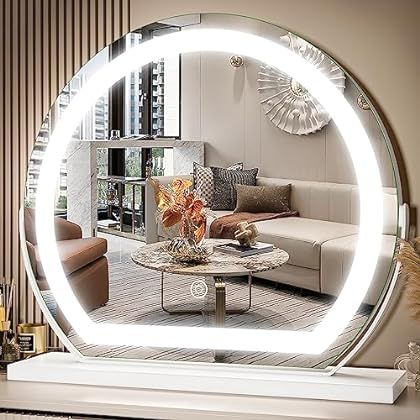 Lighted bathroom mirror