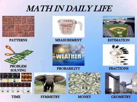 Math in daily life Mathematics In Everyday Life, Maths In Everyday Life Poster, Math In Real Life Project, Math In Everyday Life, Mathematics In Daily Life, Importance Of Mathematics, Life Worksheets, Fun Puzzles Brain Teasers, Math Models