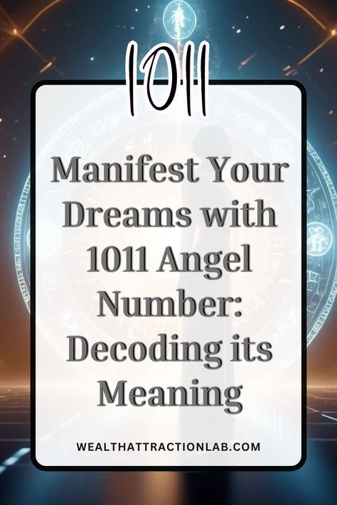 If you keep seeing the number 1011 repeatedly, you might be wondering what it means. According to numerology, this number is believed to hold a significant message from the universe.



In this article, we'll explore the 1011 angel number meaning and how it can help you on your spiritual journey towards personal growth and manifestation.



Unveiling 1011: Significance in Numerology



In numerology, each number is believed to hold a ...

#AngelNumbers #Numerology #SpiritualGuidance #AngelNumber Angel Number 1011 Meaning, 1011 Angel Number Meaning, 1011 Meaning, 1011 Angel Number, Message From The Universe, Angel Number Meaning, Create Your Own Reality, Signs From The Universe, Angel Number Meanings