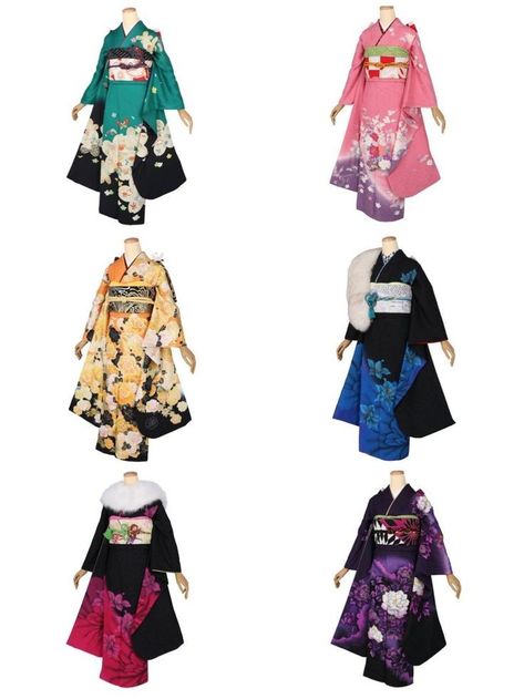 Japan Outfits, Japanese Traditional Clothing, Cute Kimonos, Japanese Costume, Kimono Outfit, Kimono Design, Anime Inspired Outfits, Anime Dress, Dessin Adorable