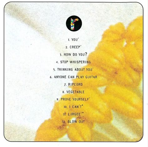 Radiohead – Pablo Honey album art - Fonts In Use Radiohead Pablo Honey, Radiohead Art, Radiohead Albums, Honey Aesthetic, Stanley Donwood, Pablo Honey, Chuck Palahniuk, Thom Yorke, Capitol Records