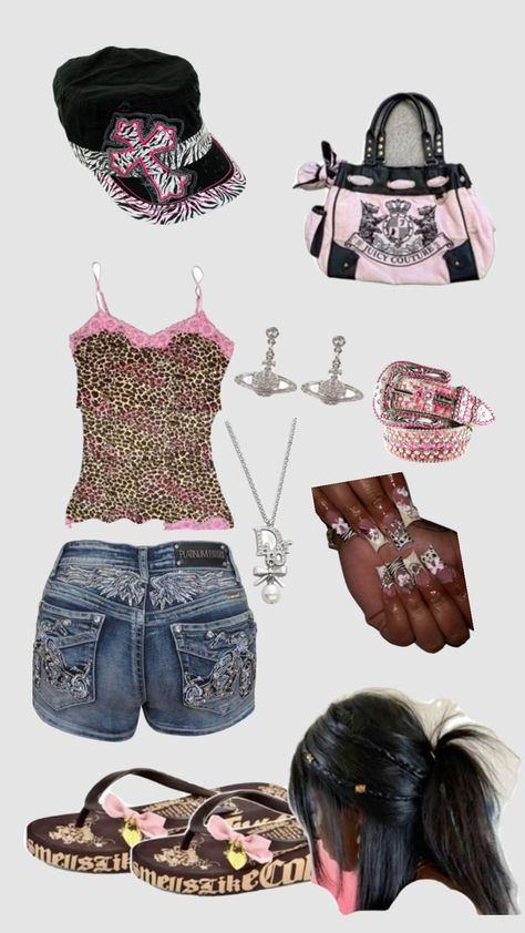 #gyaru #outfit #2000s #y2k #outfitideas #outfitinspo #inspo #2000saesthetic #aesthetic #cute #fyp #foryoupage #viral #blowup Gyaru Outfit Inspiration, Messy Y2k Outfits, 2000s Gyaru Outfits, Cute Gyaru Outfit, Mcbling Outfit Ideas, Bimbocore Outfits 2000, Dti Outfit Theme Mcbling, Gyaru Mcbling, Shuffles Outfits Y2k