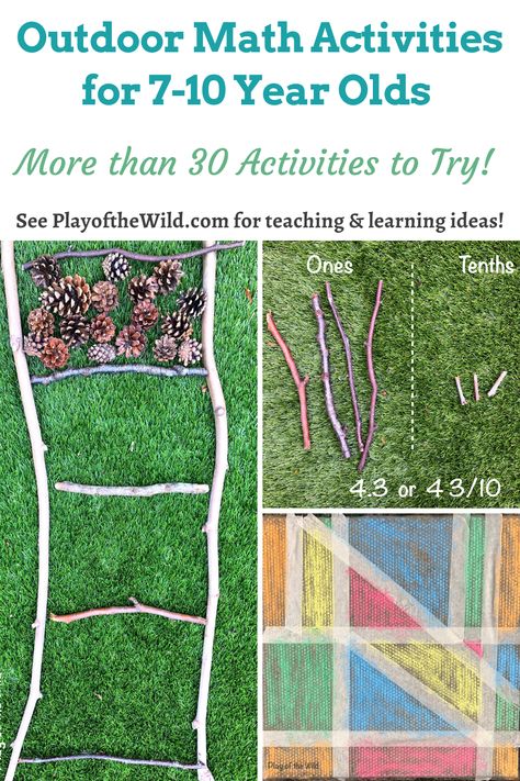 Outdoor Numeracy Activities, 2nd Grade Montessori Activities, Nature Measuring Activity, Outdoor Education Ideas, Ks2 Maths Activities, Outdoor Measuring Activities, Outdoor Measurement Activities, Ks2 Outdoor Learning, Fun Division Activities