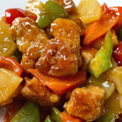 Sweet And Sour Pork With Pineapple - trychinesegoodies.com Stir Fry Sauces, Pork With Pineapple, Chinese Stir Fry Sauce, Spicy Stir Fry Sauce, Sweet N Sour Pork Recipe, Beijing Beef, Chinese Sauces, Stir Fry Sauce Easy, Chili Bean