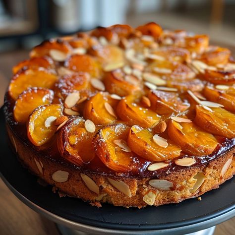 Apricot Almond Cake Ingredients: For the Cake: 1 cup (200g) granulated sugar 1/2 cup (115g) unsalted butter, softened 3 large eggs 1 teaspoon vanilla extract 1/2 teaspoon almond extract 1 cup (120g) all-purpose flour 1/2 cup (50g) almond flour 1 1/2 teaspoons baking powder 1/4 teaspoon salt 1/2 cup (120ml) whole milk For the Topping: 6-8 fresh apricots, halved and pitted 1/4 cup (50g) granulated sugar 2 tablespoons unsalted butter, melted 2 tablespoons apricot jam, warmed 1/4 cup (25g) sliced... Fresh Apricots, Peach Cake, Almond Extract, Almond Cake, Apricot Jam, Upside Down Cake, Almond Cakes, Whole Milk, Cake Ingredients