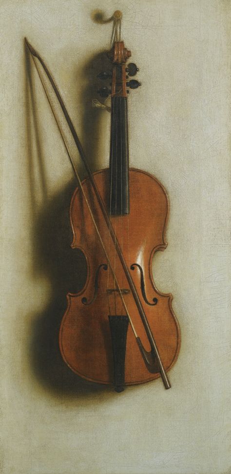 Jan van der Vaart HAARLEM 1647 - 1721 LONDON PORTRAIT OF A VIOLIN oil on canvas 81 by 40.3 cm.; 31 7/8 by 15 7/8 in. Violin Art Painting, Realism Still Life, Violin Painting, Baroque Music, Ancient Music, Painting Music, European Sculpture, Rembrandt Van Rijn, Still Life Fruit