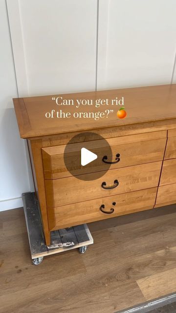 Samantha Stoddard | diy & furniture flips on Instagram: "“Can you remove the orange from this dresser?” 🍊 YES! Comment “TAN WASH” for everything I used, & my guide to flipping furniture 

Want to modernize your outdated furniture? This DIY tan wash is the easiest way! Let me know what you think in the comments

#diy #furnituremakeover #furnitureflip"