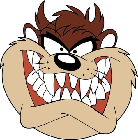 Evil Cartoon Characters, Taz Tattoo, Tasmanian Devil Cartoon, Tasmanian Devil Looney Tunes, Looney Tunes Wallpaper, Cartoon Chicken, Vintage Logos, Old School Cartoons, Looney Tunes Characters